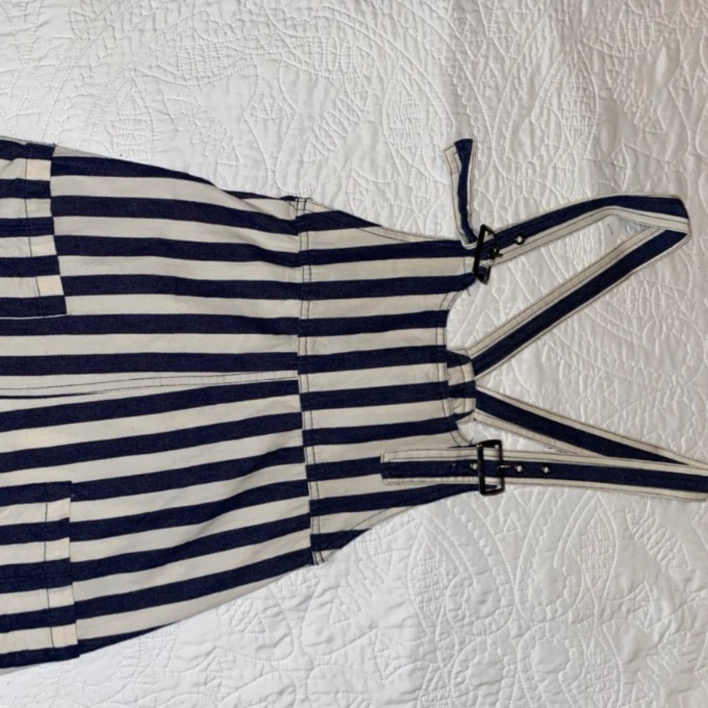 Striped Overalls